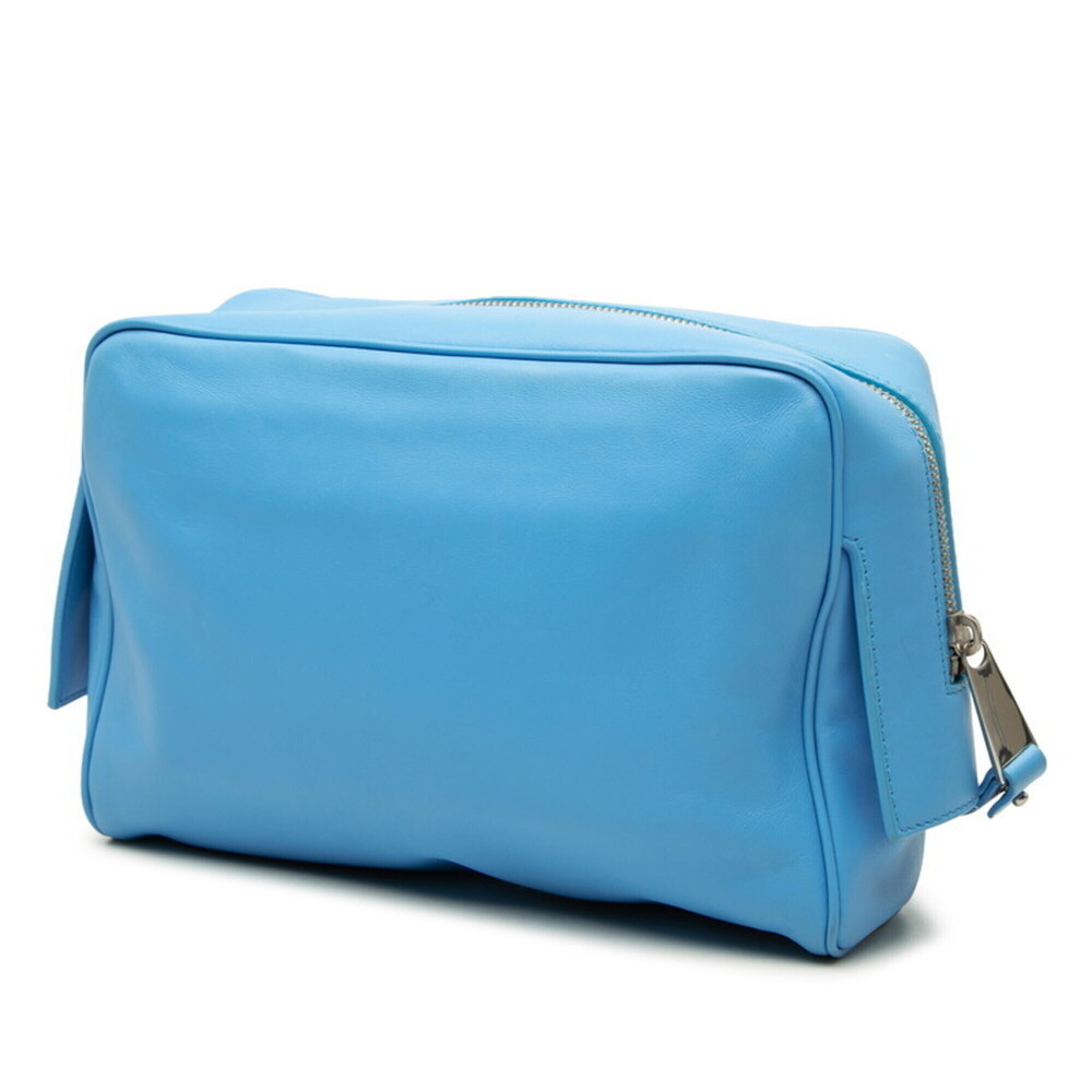 Bottega Veneta Second Bag Clutch Blue Leather Women's BOTTEGAVENETA - Picture 2 of 6